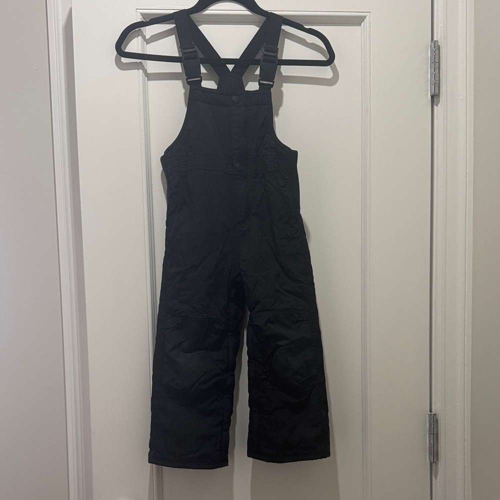 GAP Kids Boy Girl Black Primaloft Snow Ski Bib Overalls Pants Adjustable Size 4